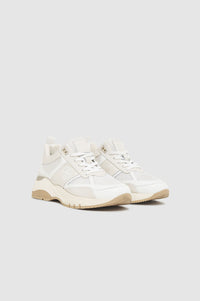 Baskets Dina en cuir - White