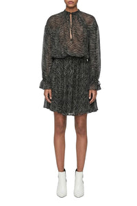 Robe mini Elliana en soie - Print