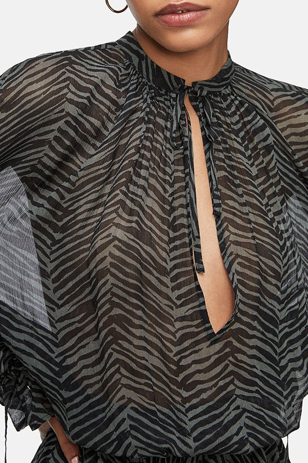 Robe mini Elliana en soie - Print
