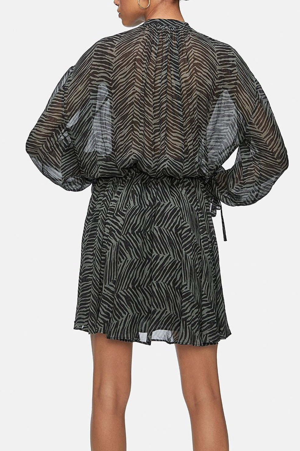 Robe mini Elliana en soie - Print