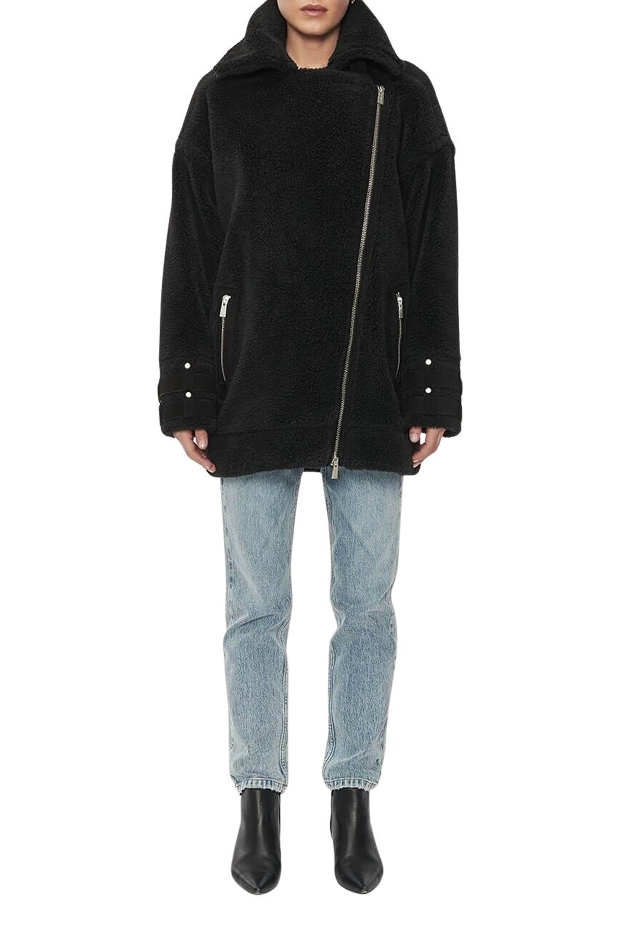 1qty NEW / FRAN COAT - BLACK