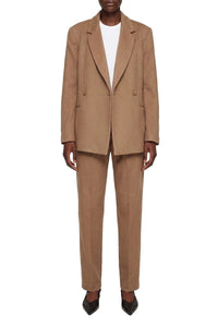 James mid-rise wool trousers - Brown