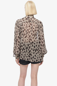 1qty NEW / KACEY TOP - BEIGE LEO