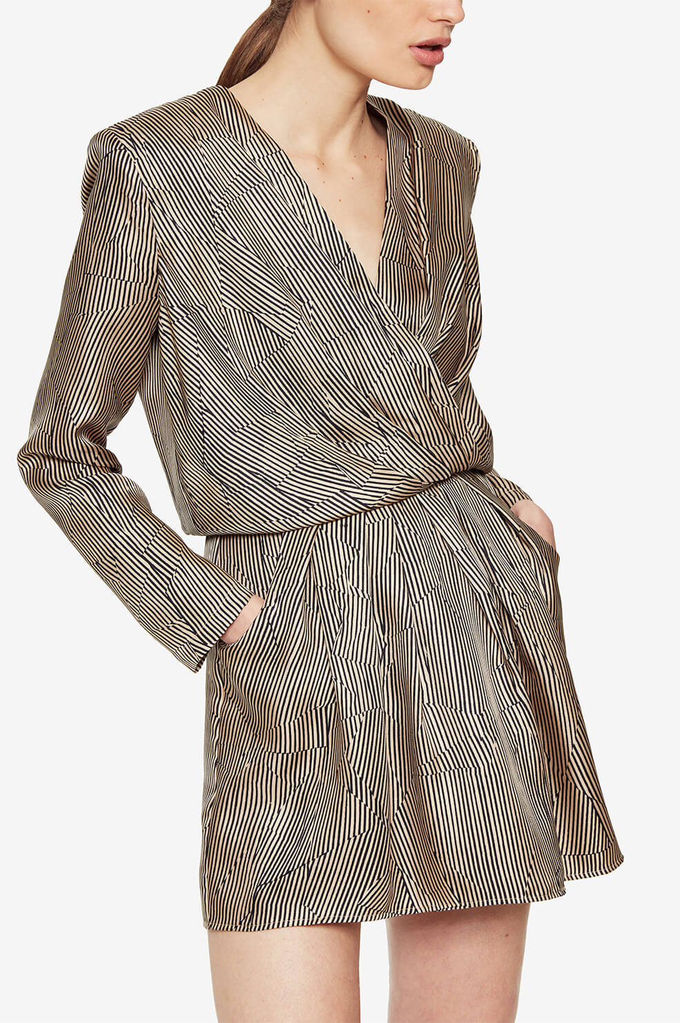 KATE DRESS - CRINKLE STRIPE