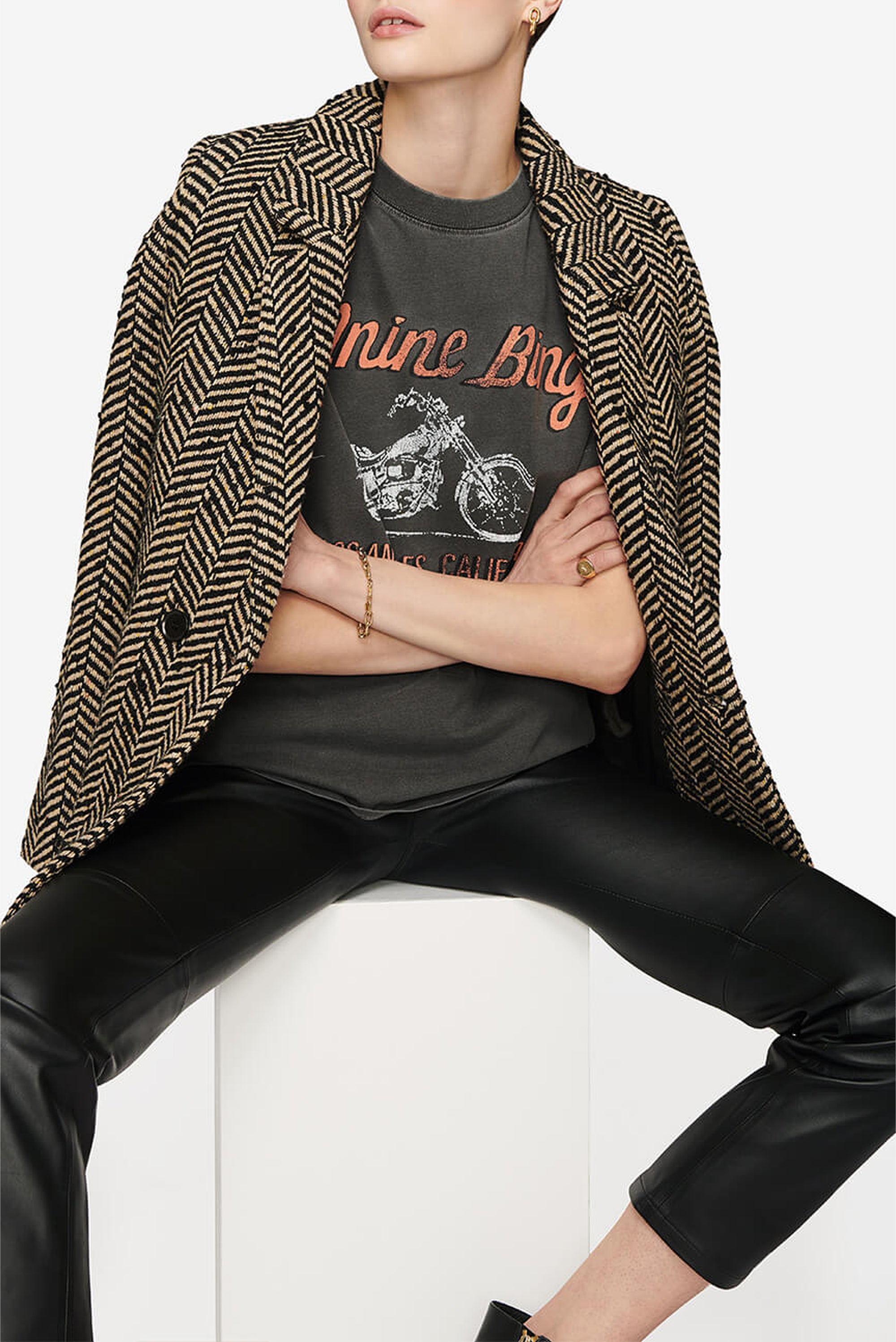 1qty NEW / LILI TEE MOTORCYCLE - CHARCOAL