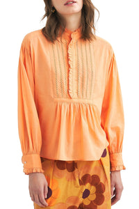 Victorian Anna blouse - Tangerine