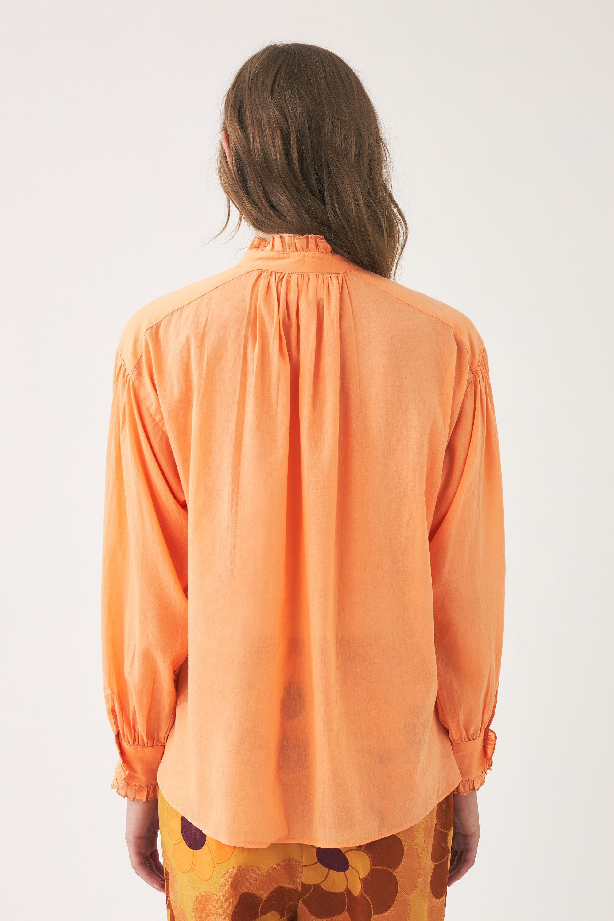 Victorian Anna blouse - Tangerine