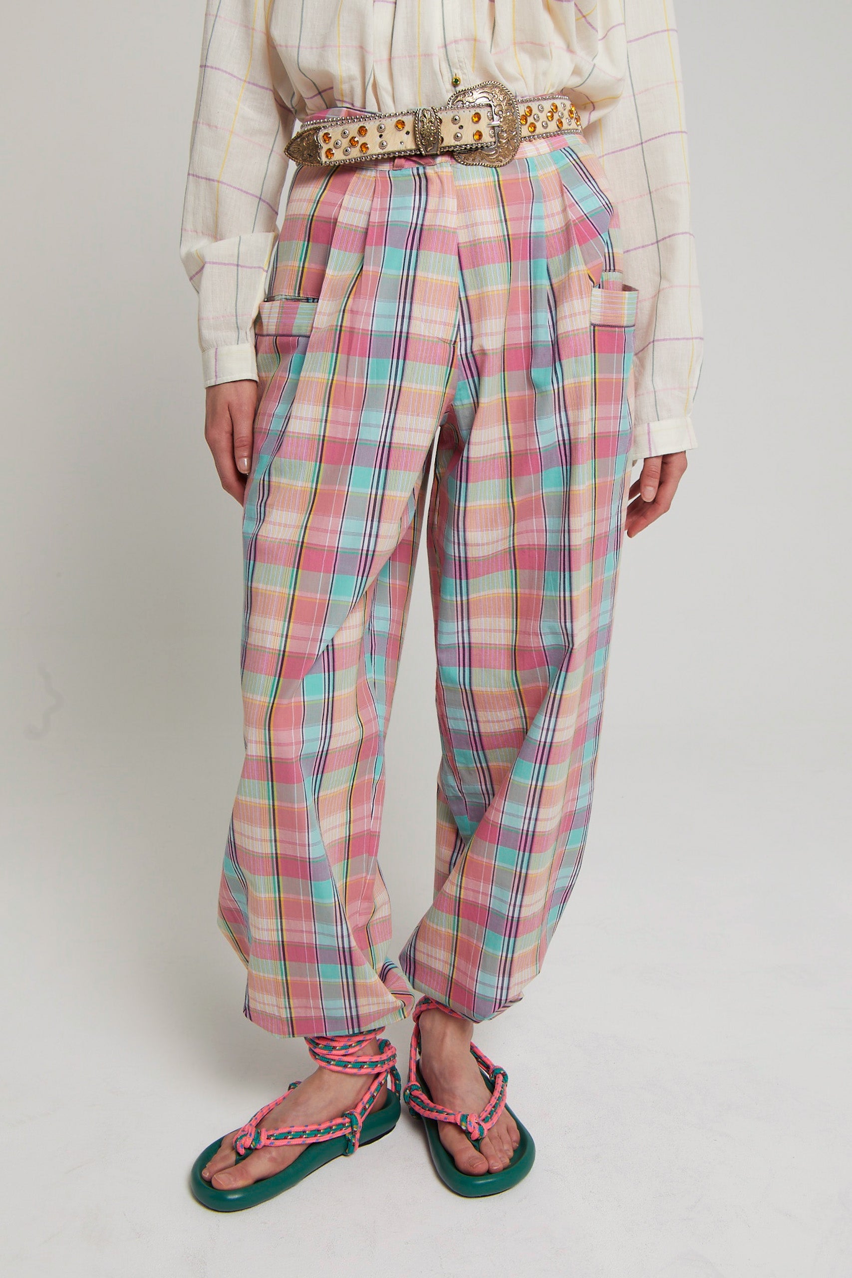 Pantalon Anne-Marie taille haute - Pink