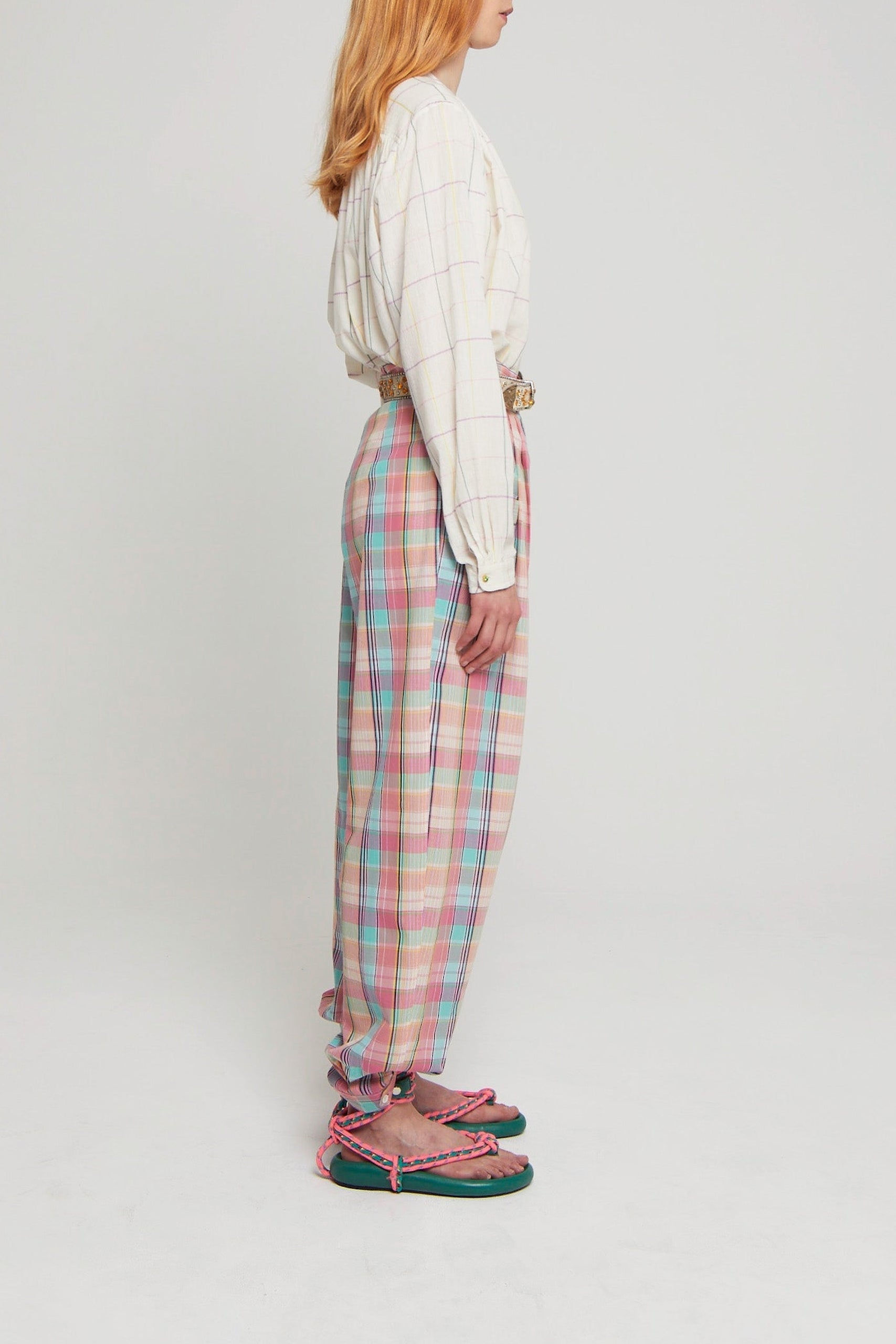 Pantalon Anne-Marie taille haute - Pink