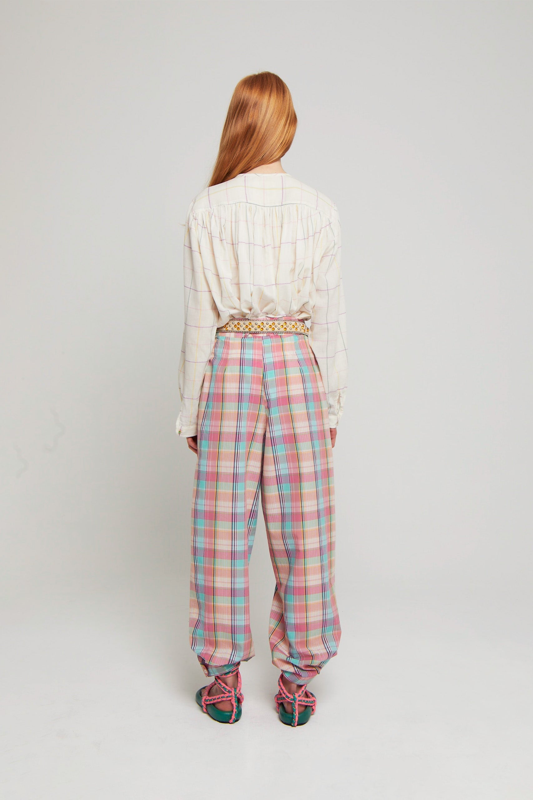 Pantalon Anne-Marie taille haute - Pink