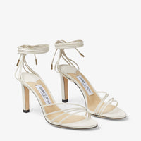 Antia 85 leather sandals - Latte