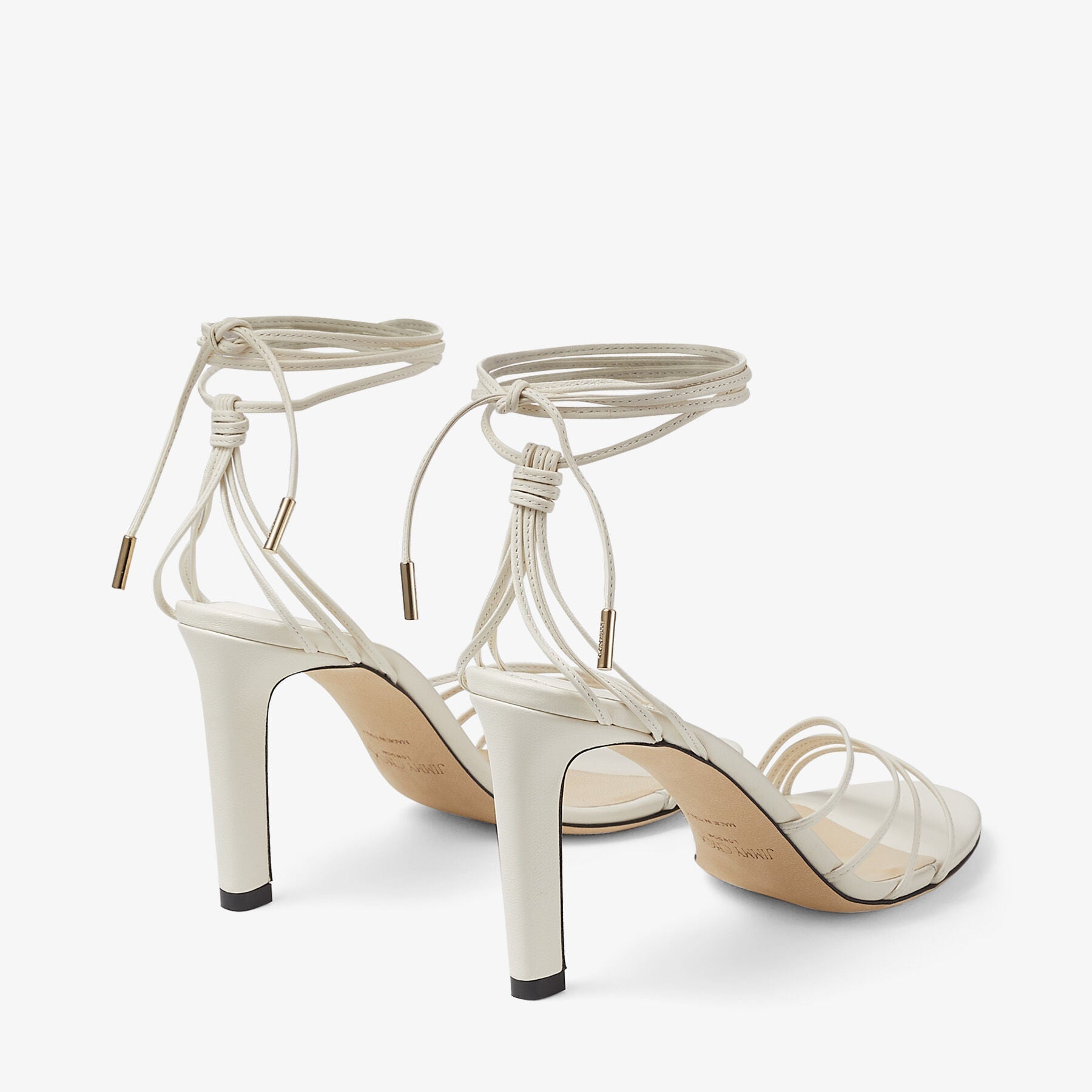 Antia 85 leather sandals - Latte