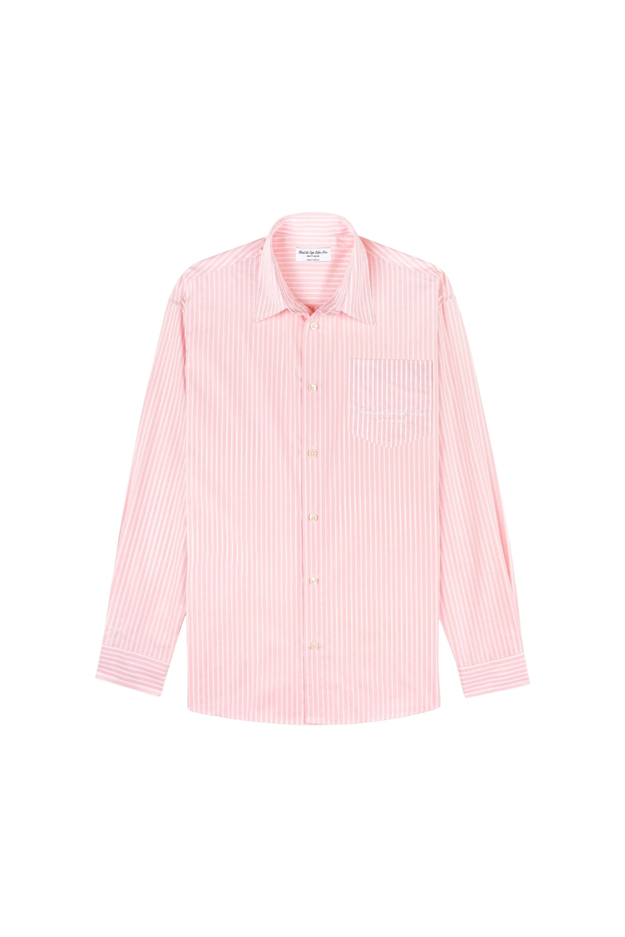 Chemise Eden Script oversize à rayures - Pink & White Stripe