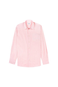 Chemise Eden Script oversize à rayures - Pink & White Stripe
