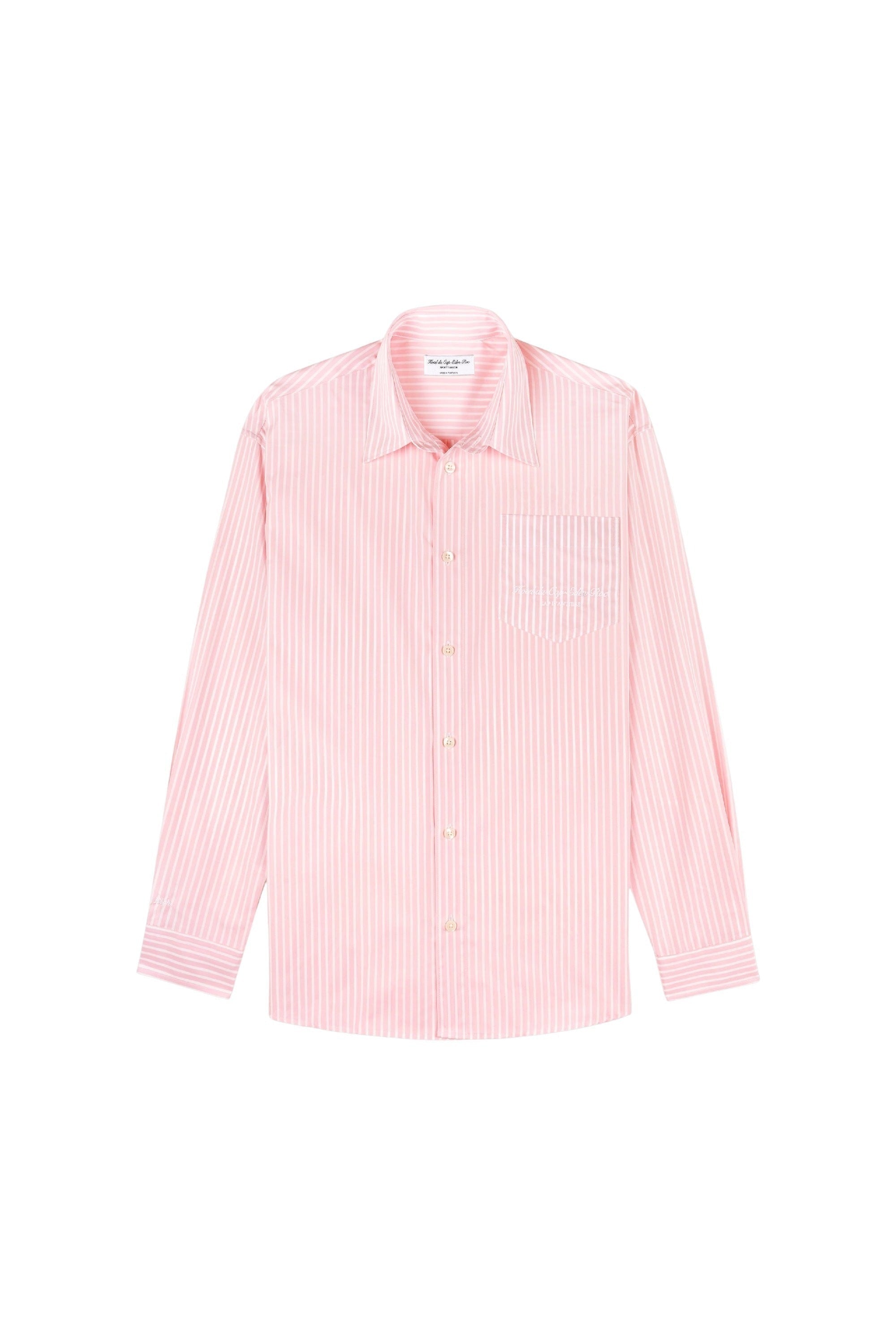 Chemise Eden Script oversize à rayures - Pink & White Stripe