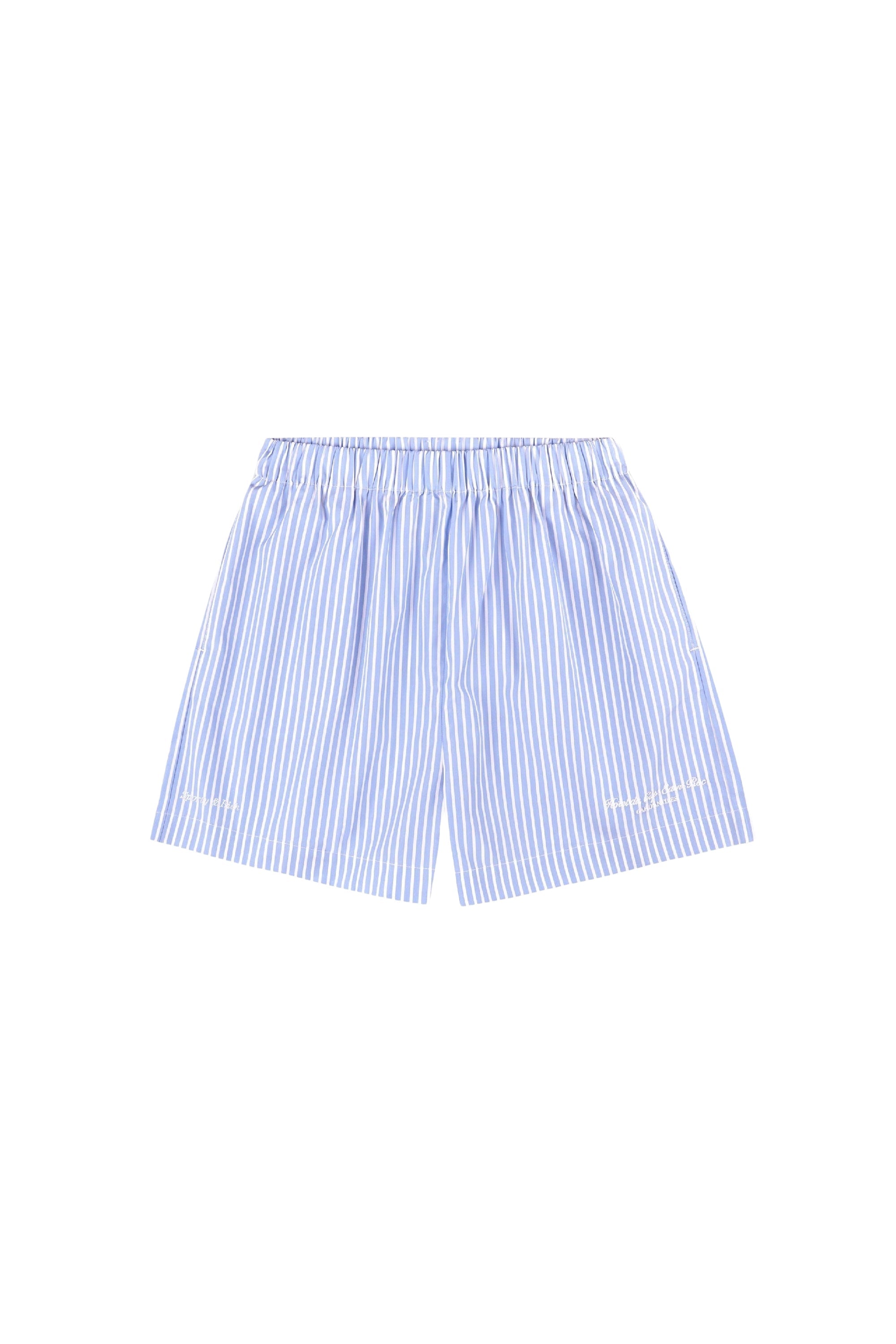 Short boxer Eden Script à rayures - Blue & White Stripe