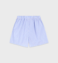 Eden Script striped boxer shorts - Blue & White Stripe