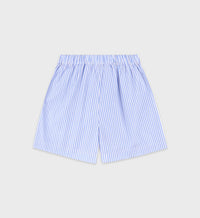 Short boxer Eden Script à rayures - Blue & White Stripe