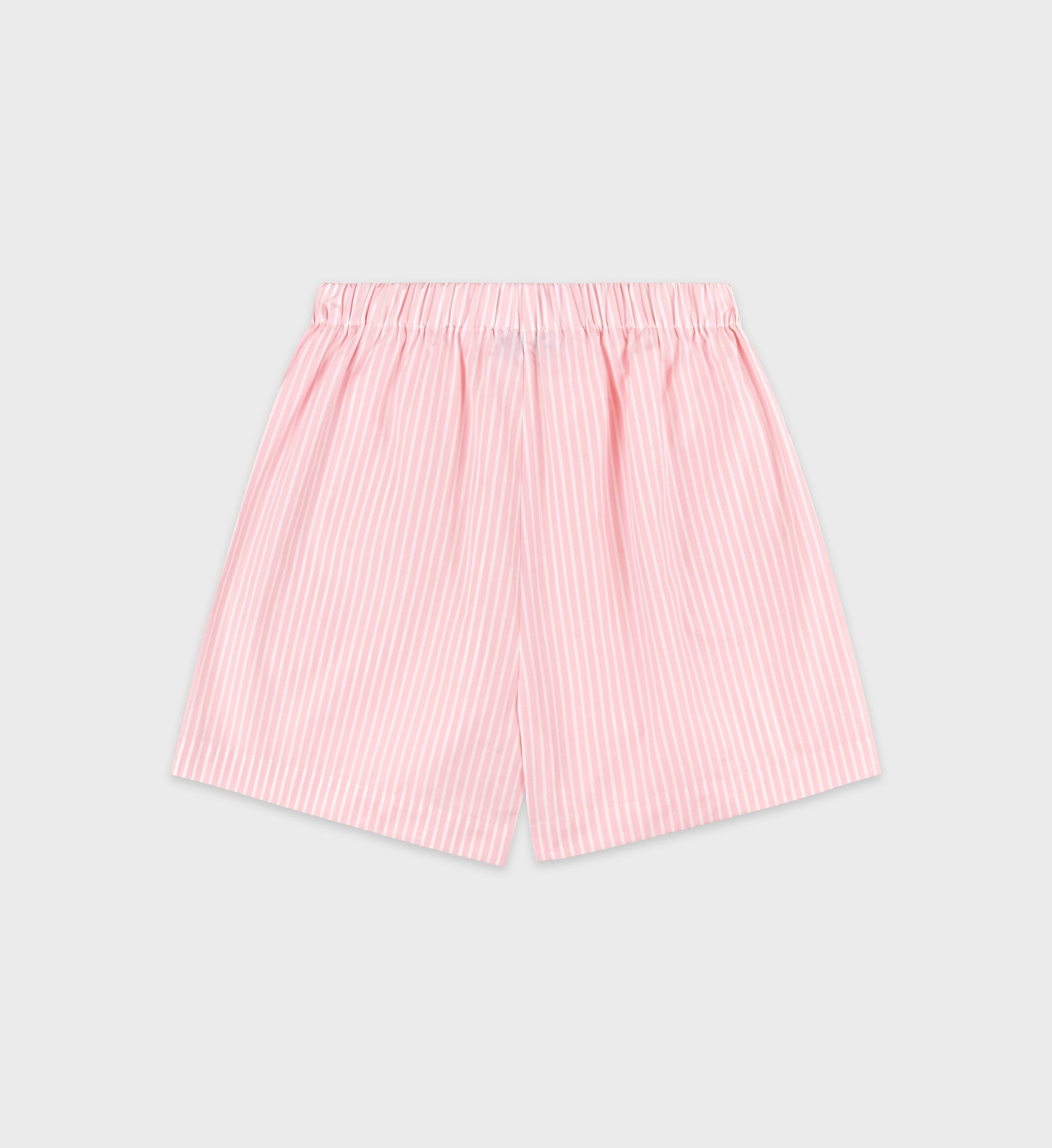 Short boxer Eden Script à rayures - Pink & White Stripe
