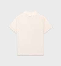 Polo Eden Script brodé en velours - Cream