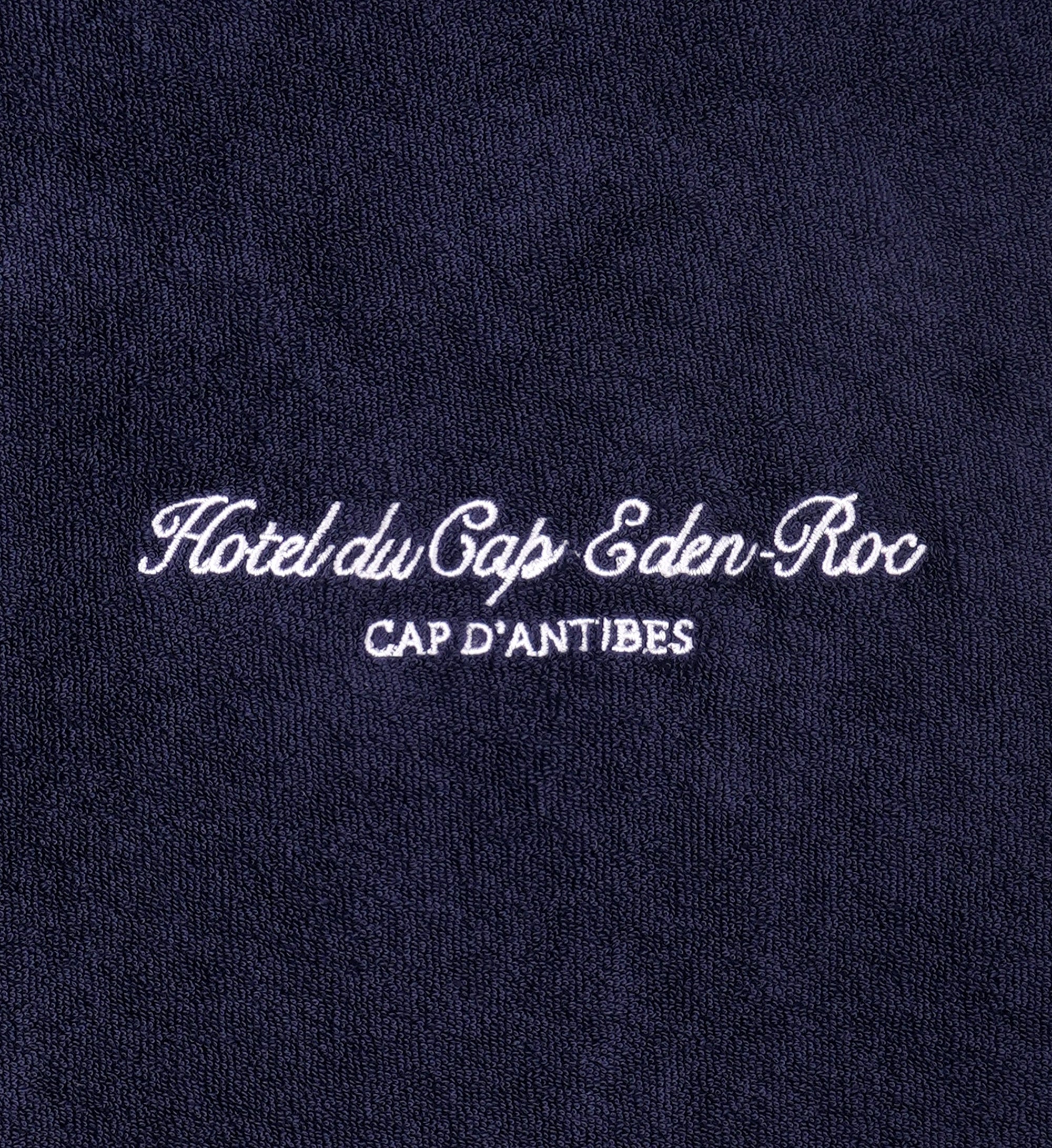 Eden Script Terry Polo Women - Navy & White