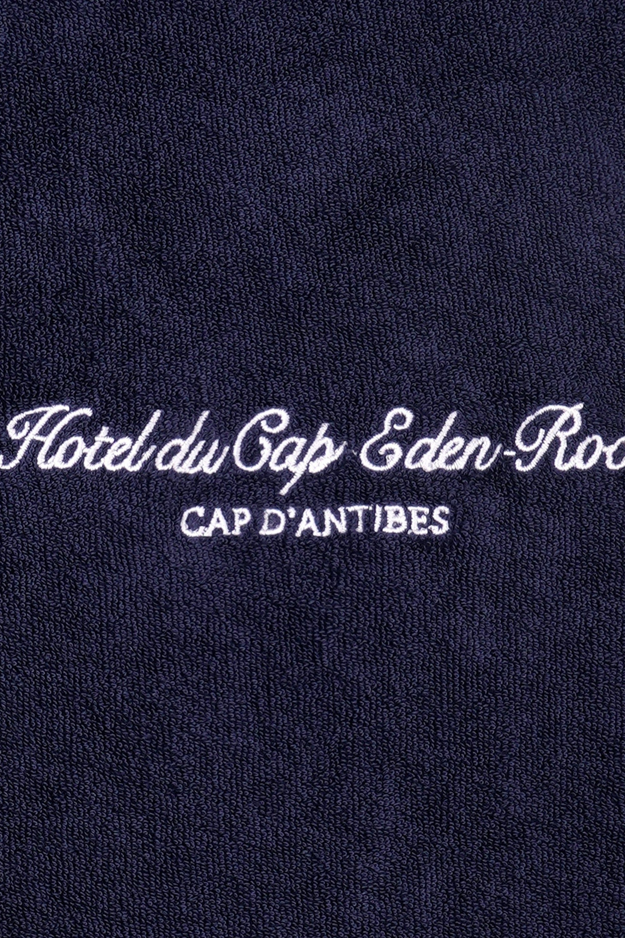 Polo Eden Script en éponge - Bleu Marine & Blanc