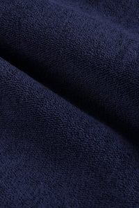 Polo Eden Script en éponge - Bleu Marine & Blanc
