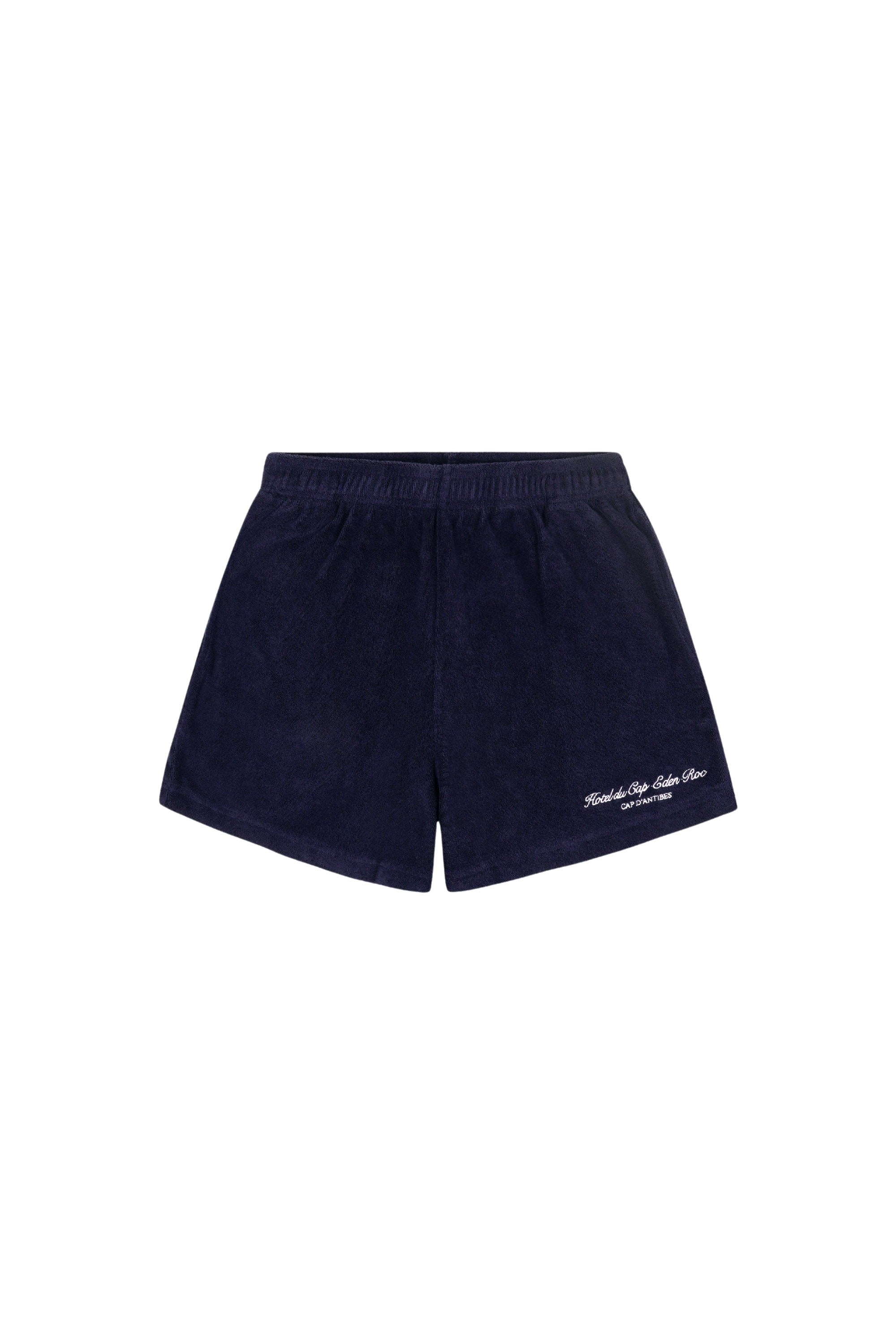 Short Eden Script en velours - Dark Navy