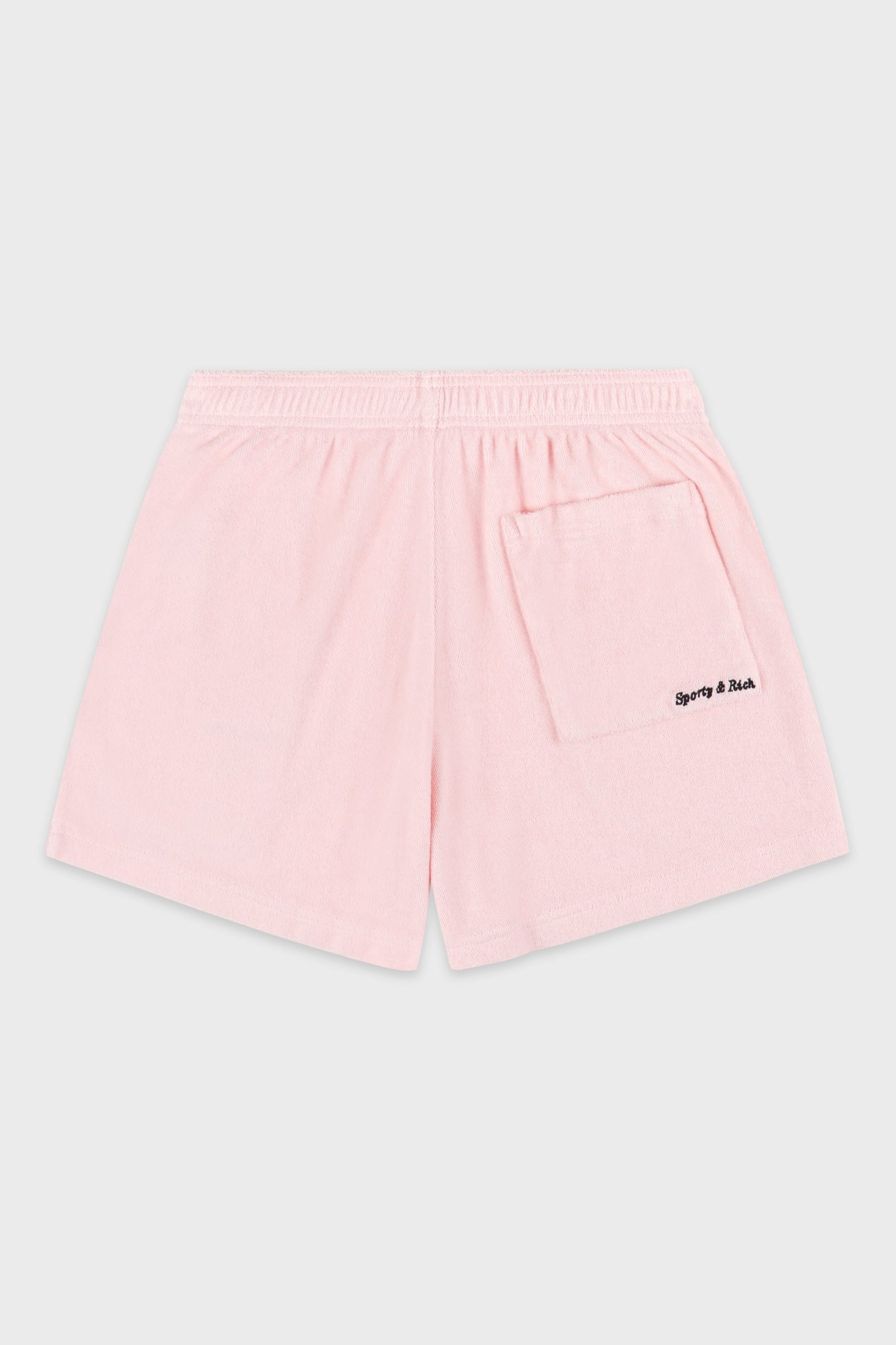 Short Eden Script en velours - Pink Dolphin