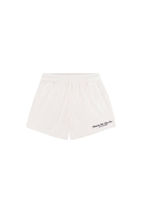 Short Eden Script en velours - White