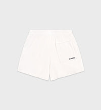 Short Eden Script en velours - White