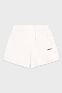 Short Eden Script en velours - White