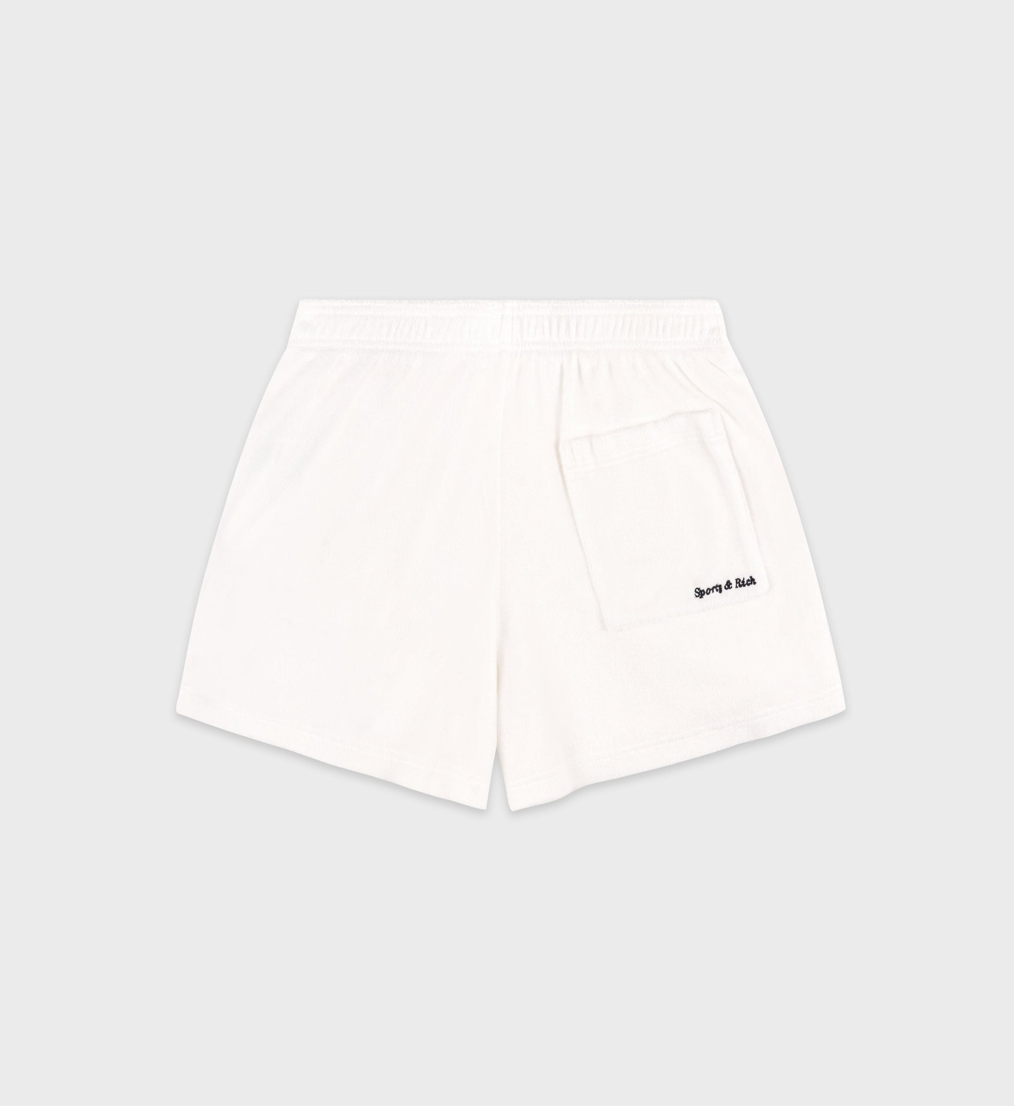 Short Eden Script en velours - White