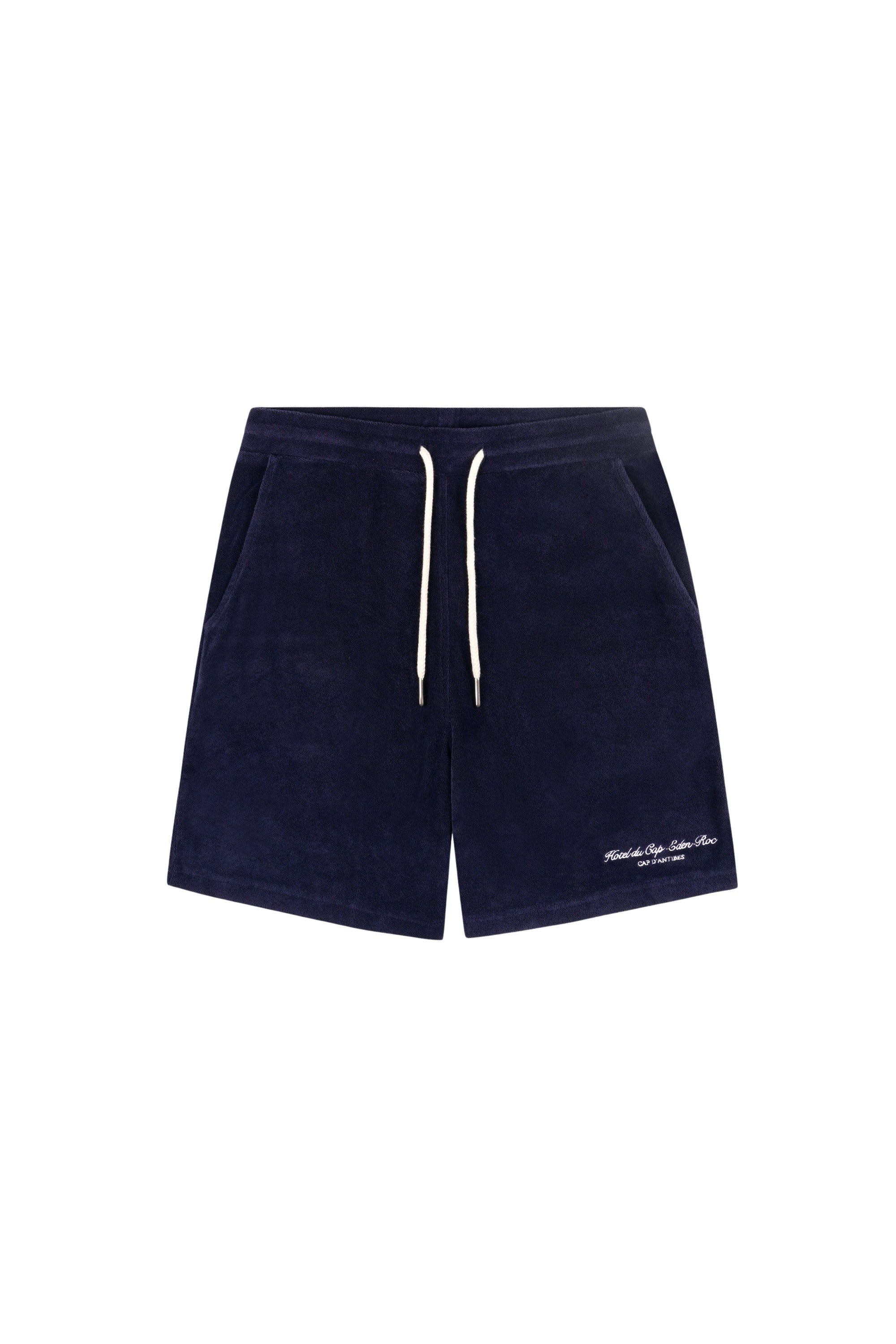 Eden Script Terry Short - Navy & White