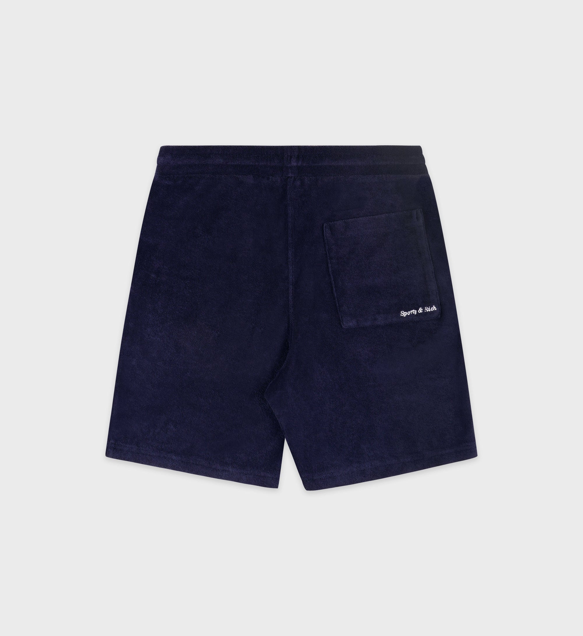 Eden Script Terry Short - Navy & White