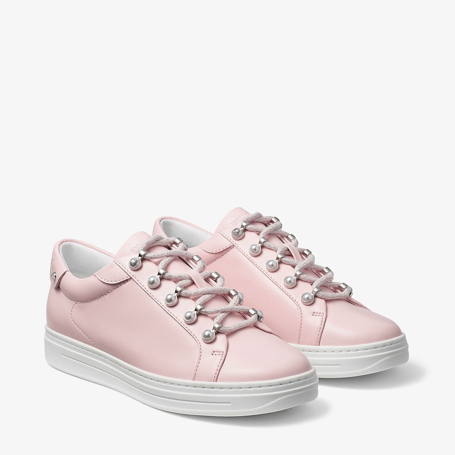 Sneakers Antibes à perles en cuir - Powder Pink