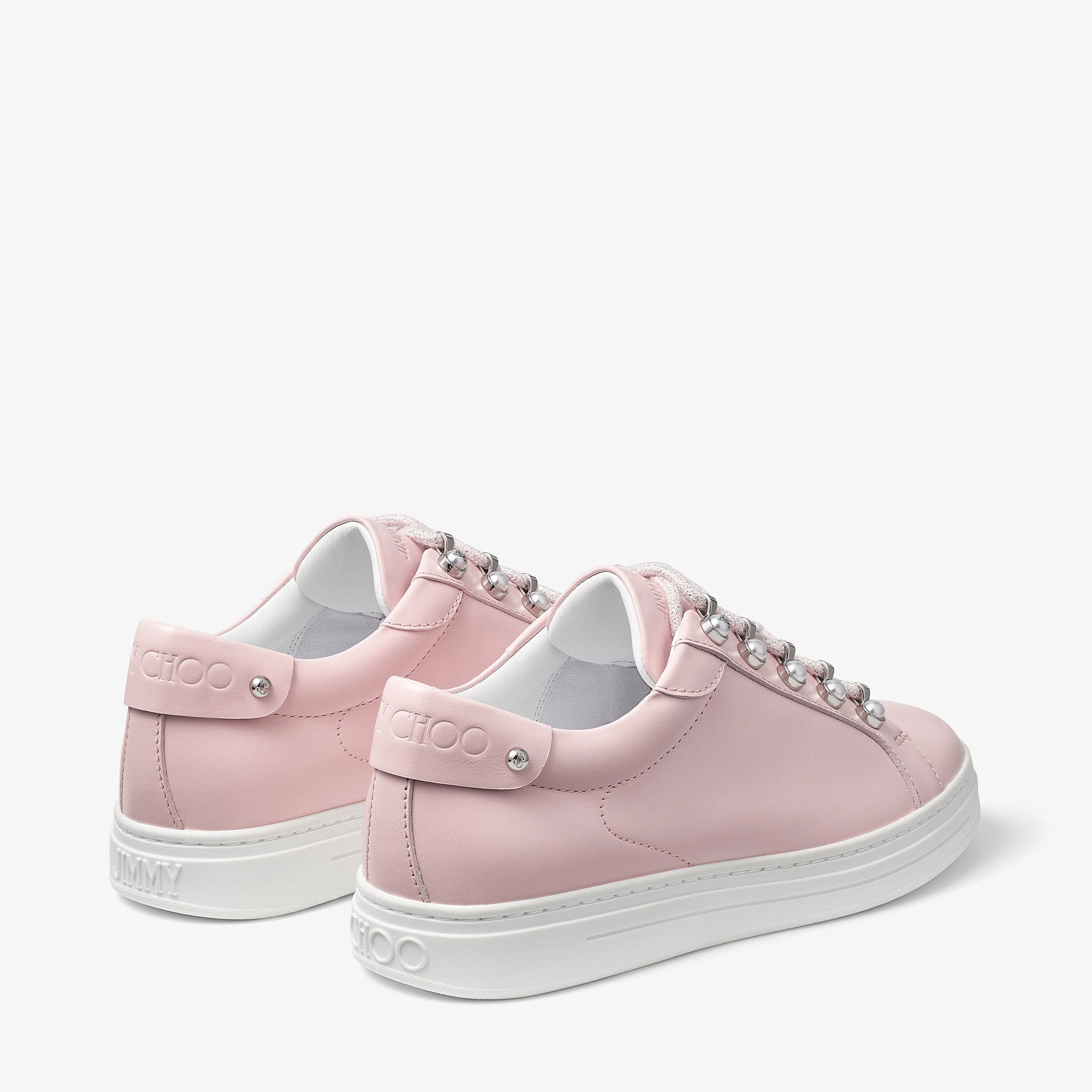 Sneakers Antibes à perles en cuir - Powder Pink