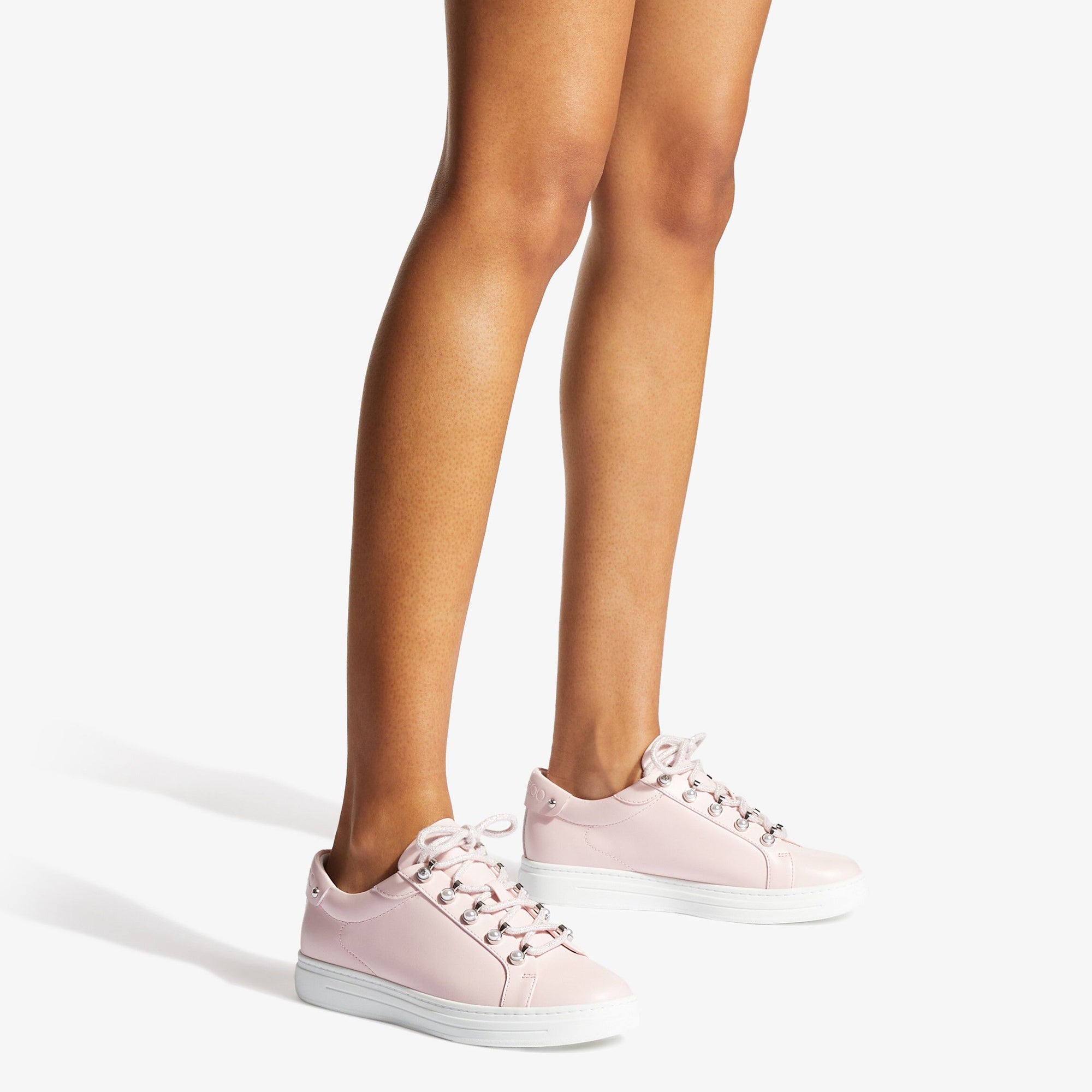 Sneakers Antibes à perles en cuir - Powder Pink