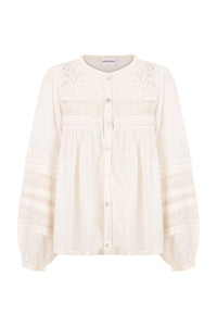 Blouse ajourée Aloha - Cream
