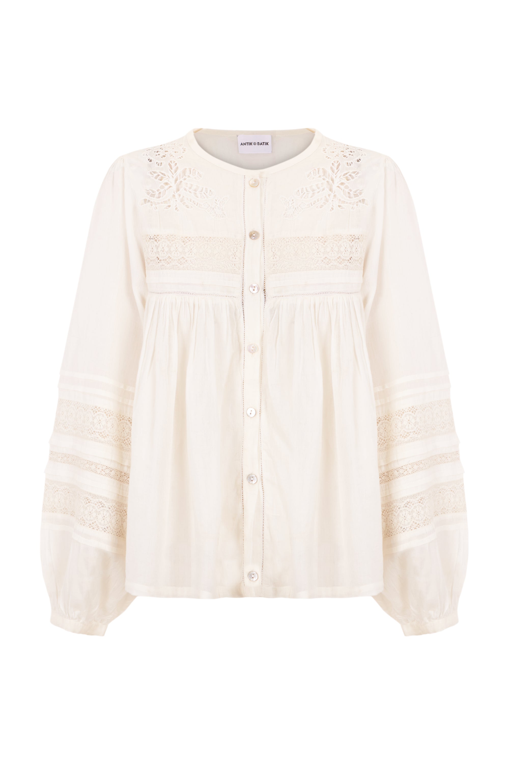 Blouse ajourée Aloha - Cream