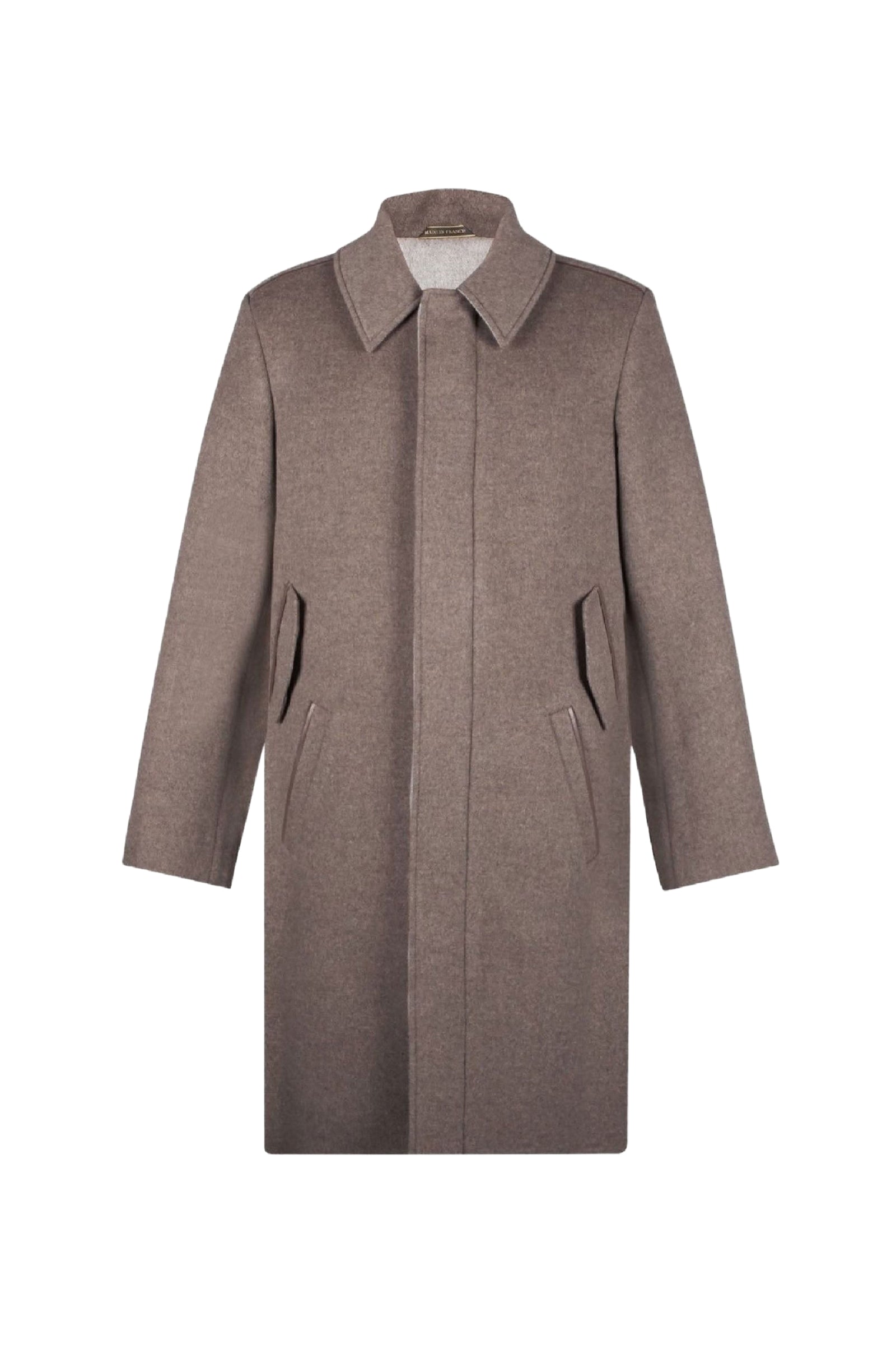 Manteau en cachemire - Taupe & Chalk