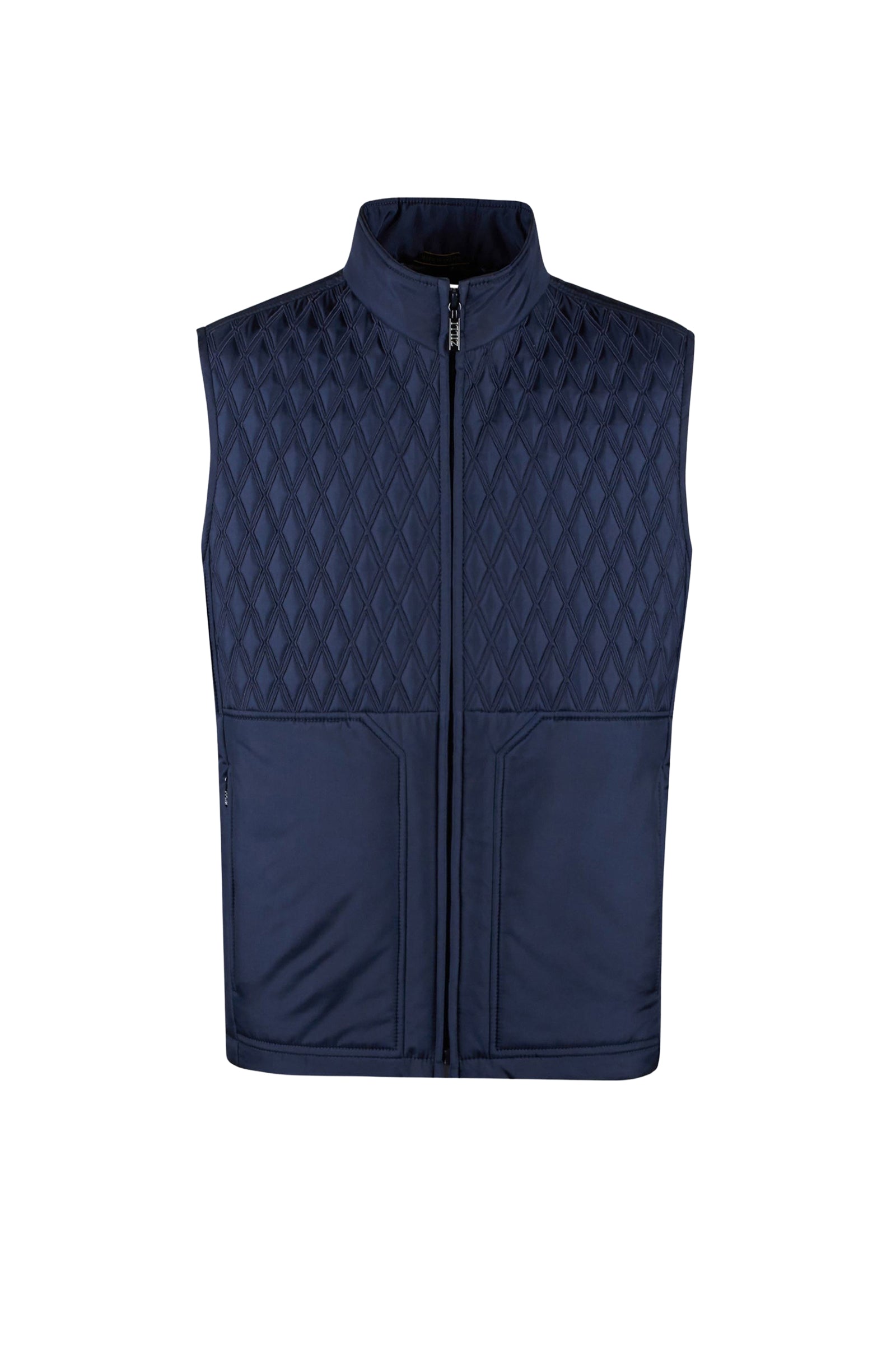 Gilet matelassé en soie - Bleu