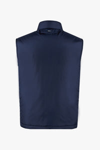 Gilet matelassé en soie - Bleu