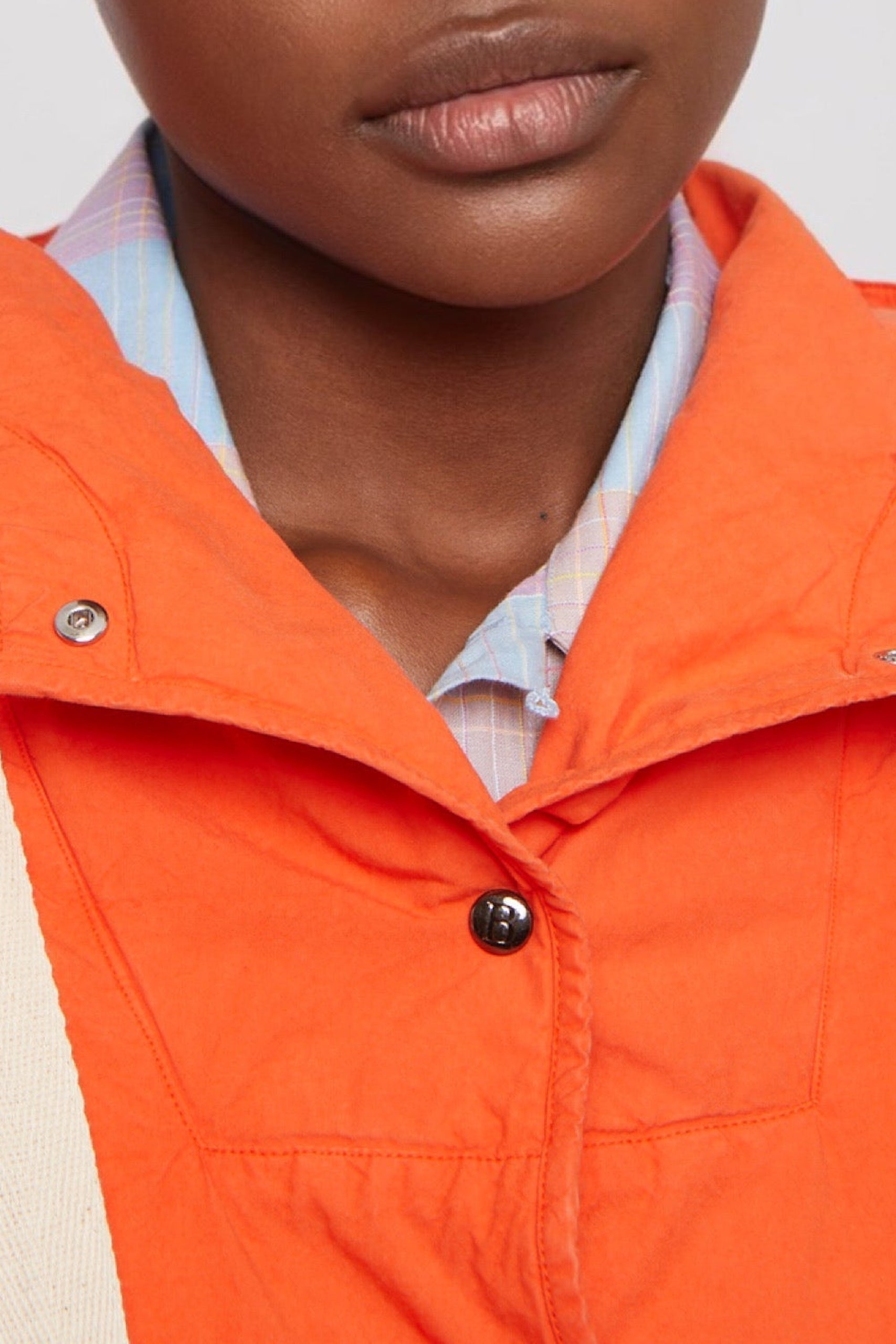 Veste courte Aoki à capuche - Orange