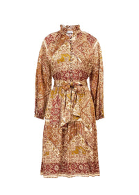 Robe ml imprim? viscose - Multicolore