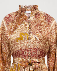 Robe ml imprim? viscose - Multicolore