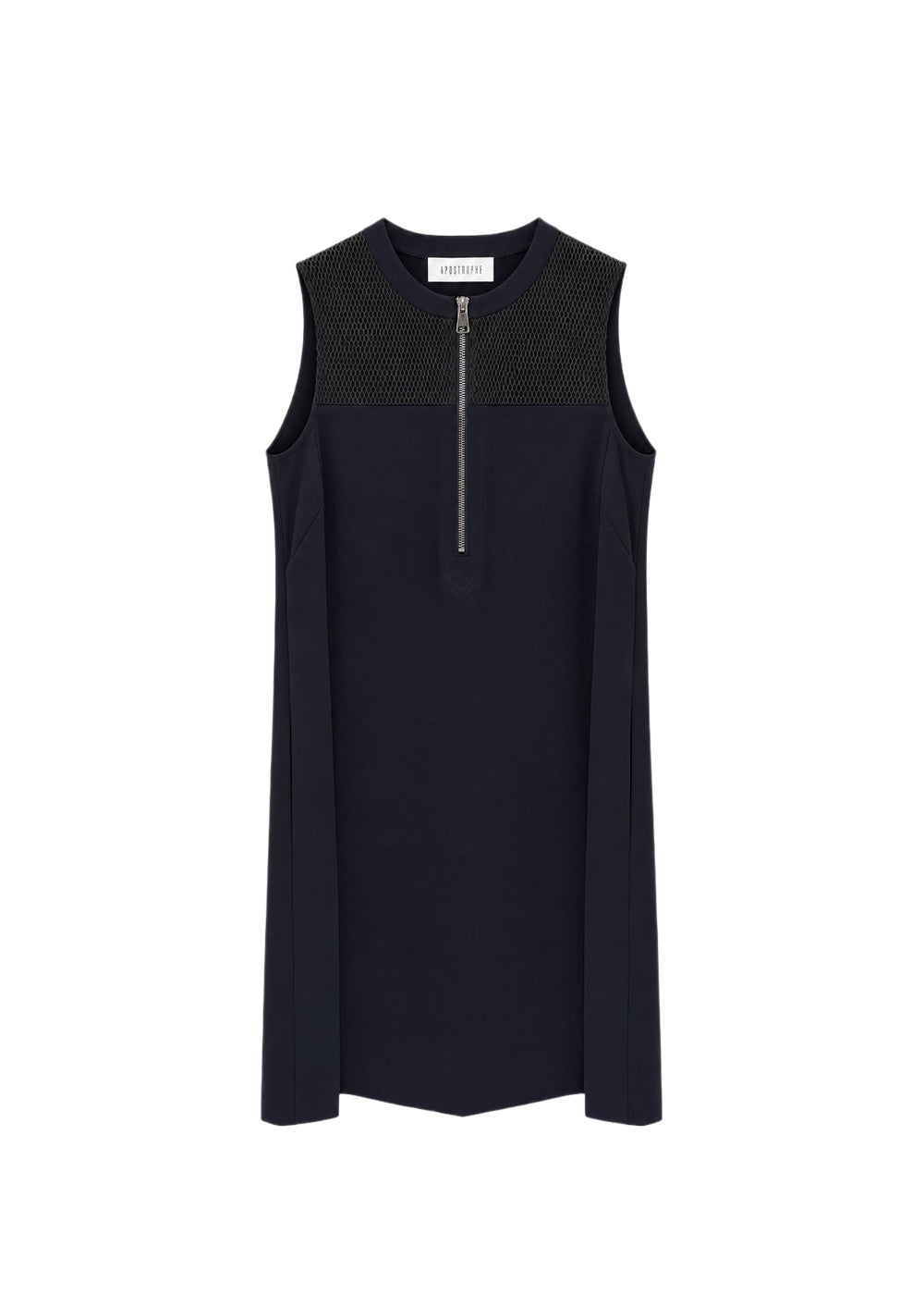 Dress with zip detailing - Navy