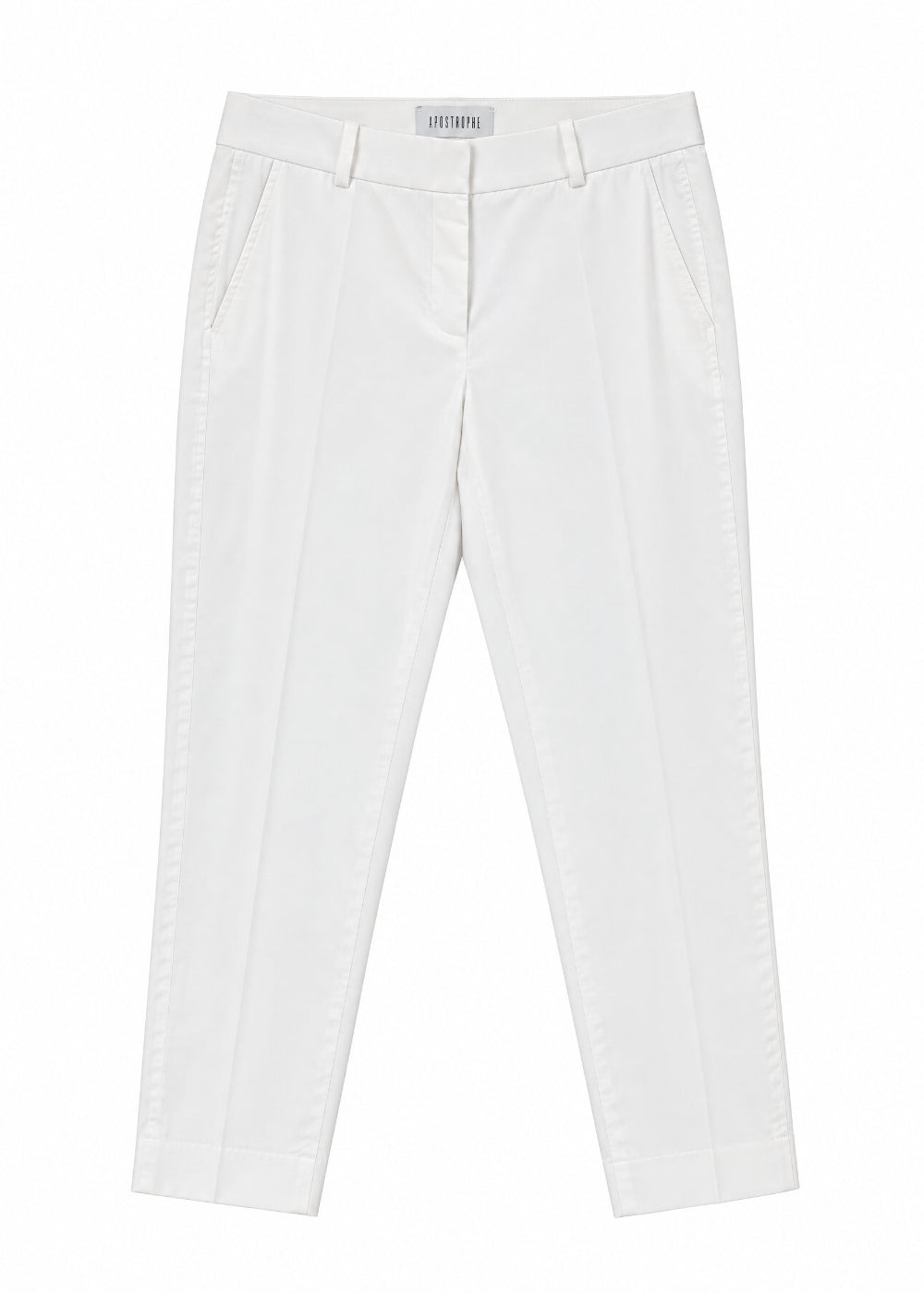 Pantalon coton avec passants - Blanc Optique