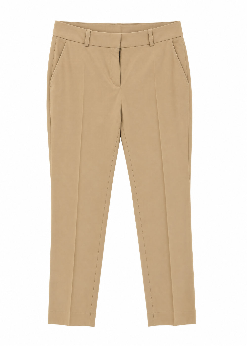 Pantalon coton avec passants - Beige Moyen