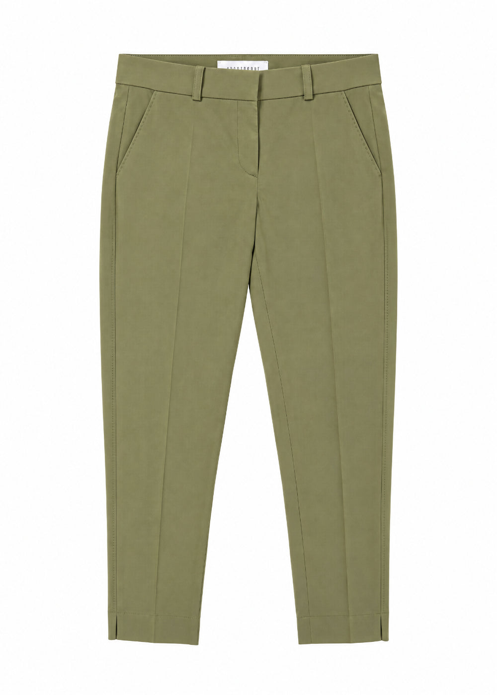 Pantalon coton avec passants - Kaki